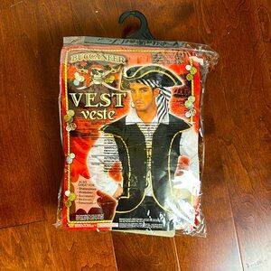 Halloween costume pirate hat, vest